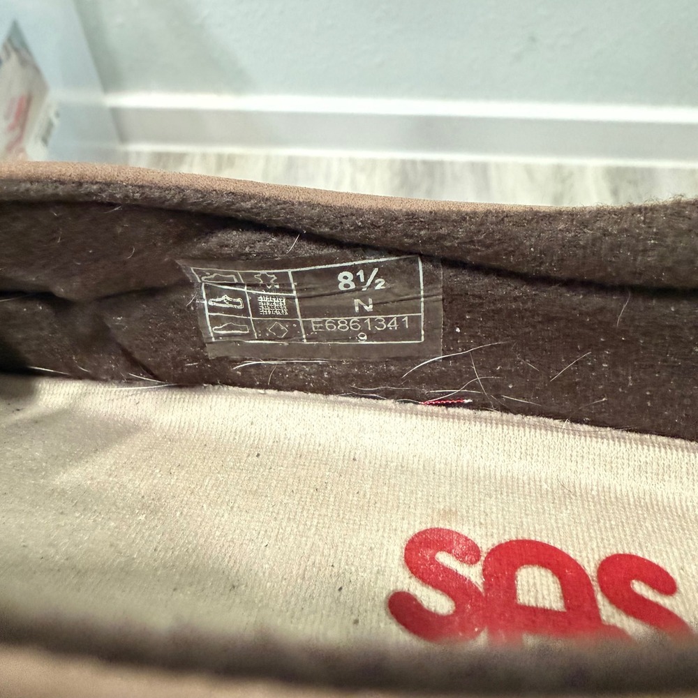 SAS Tripad Comfort Mary Jane Flats Brown Nubuck Leather 8.5 N Made in USA - Picture 7 of 8